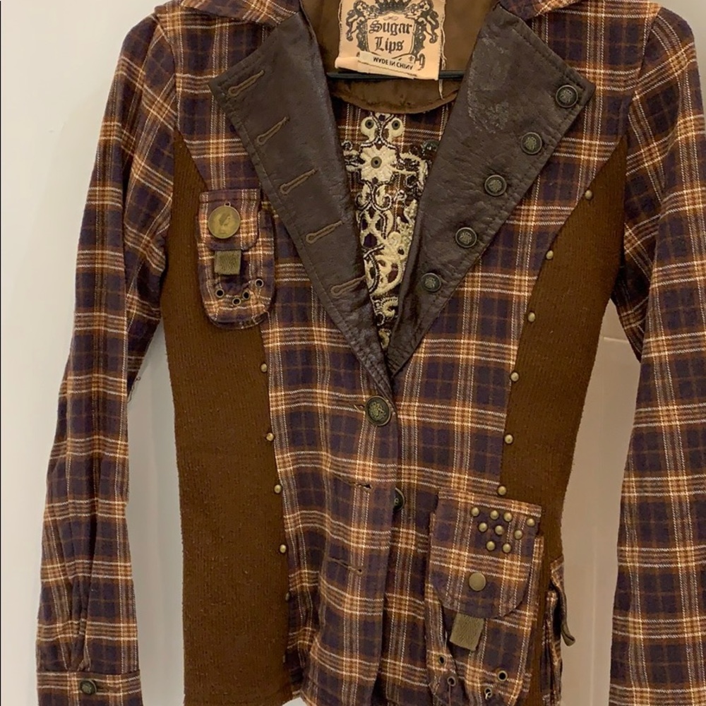 Flannel blazer - Picture 2 of 4